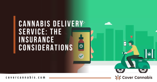 Cannabis Delivery Man Illustration - Banner Image for Cannabis Delivery Services The Insurance Considerations Blog